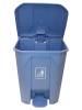 картинка Бак для мусора 68 л, с педалью и крышкой, синий 