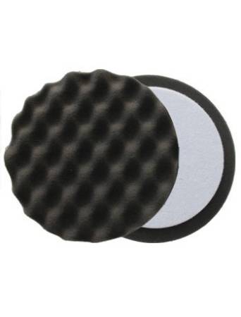 Круг полировальный рифлёный  для неабразивной пасты, чёрный 150 мм.