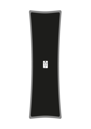 RS-543 Пластырь с металлокордом 135 x 445 мм 5 шт ROSSVIK