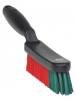 Щетка ручная с короткой ручкой, 33x4x11 см, мягкая, черная, VIKAN