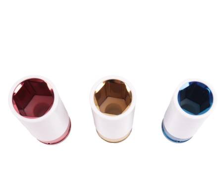 картинка Набор торцевых головок 1/2 - 17, 19, 21 мм (в пластике) (уп. 3 шт), LUXOR 