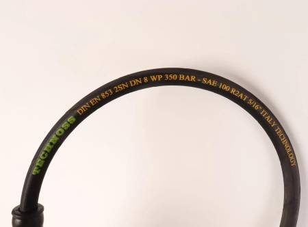 картинка Шланг для АВД 2-х оплеточный d-8мм 15 м с защитными ручками (металл) 