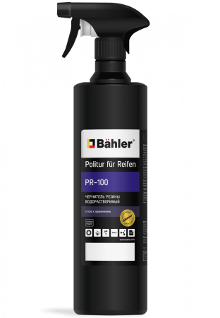 Чернение для резины (водорастворимое) POLITUR FÜR REIFEN PR-100 1 л, BAHLER