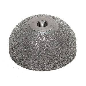 Абразив-сфера с резьбой для пневмодрели 50х25 мм, зерно 230, Clipper