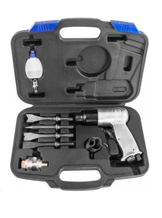 картинка Пневмомолоток 150 мм в наборе с насадками (9 предметов) Thorvik AHK9150 