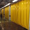 Штора желтая для автомоек  из армированной ПВХ ткани, плотность  630 гр/м2