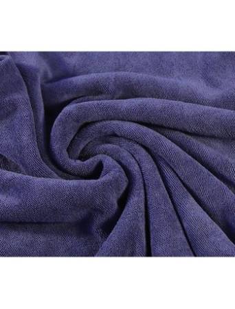 картинка Полотенце микрофибровое оверлоченное для сушки автомобиля синее 55x80см. 400 гр/м2 Autech Au-248 