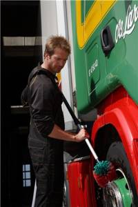 картинка Щетка для дисков, 24x16x10,5 см, мягкая, черная, VIKAN