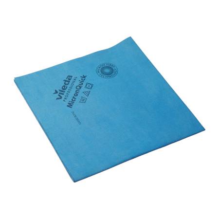 картинка Салфетка МикронКвик 40х38х0,07 см синяя, из микроволокна, 5 штук/упак., Vileda 