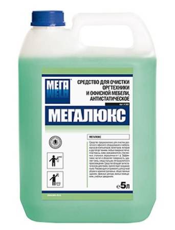 картинка МЕГАЛЮКС средство для очистки оргтехники и офисной мебели 5л 