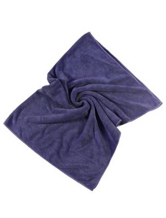 картинка Полотенце микрофибровое оверлоченное для сушки автомобиля синее 55x80см. 400 гр/м2 Autech Au-248 