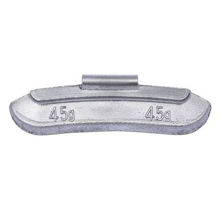 картинка Шиномонтажные набивные грузики для балансировки стальных дисков колёс 45 гр. 0245 Clipper 