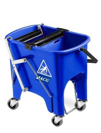 картинка Ведро ACG 15 л., двойное на колесах с роликовым ножным отжимом 