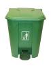 картинка Бак для мусора 68 л, с педалью и крышкой, зеленый 