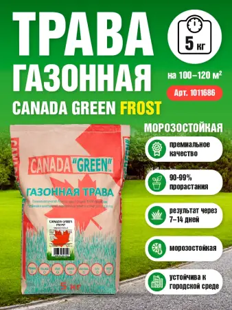 Трава газонная Canada Green Frost