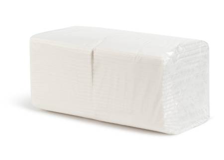 Салфетки сервировочные, белые, 24x24 см, 400 л, 1 слой (20 пачек) НРБ (аналог 1020123)