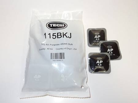 картинка Заплата (латка) универсальная для горячей и холодной вулканизации, 115/ALL-PURPOSE, 45х45 мм, 40 шт, Tech 