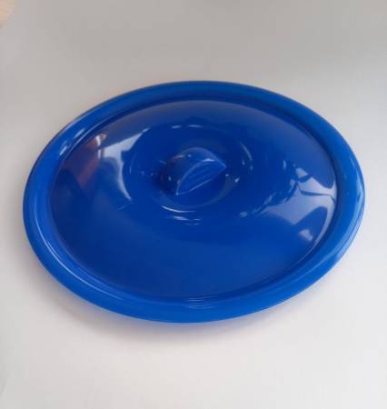 Крышка для ведра пластиковая, синяя