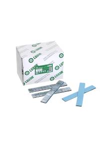 картинка 0086 Fe 100 LUXOR Груза самокл. оцинков 60 г (12*5) синий скотч с кромкой квадратные (100 шт/уп) 