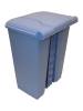 картинка Бак для мусора 68 л, с педалью и крышкой, синий 