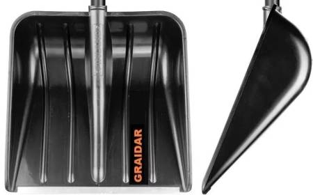 картинка Лопата снегоуборочная 410х405 мм пласт.с алюм.черенком и Y руч. 