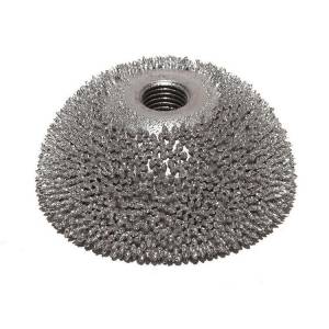 Абразив-сфера с резьбой для пневмодрели 45х20 мм, зерно 390, Clipper