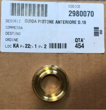 картинка Передняя направляющая поршня для помпы ACG 15.20 