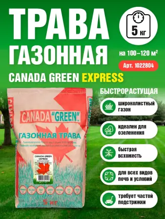 Трава газонная Canada Green Express  5 кг