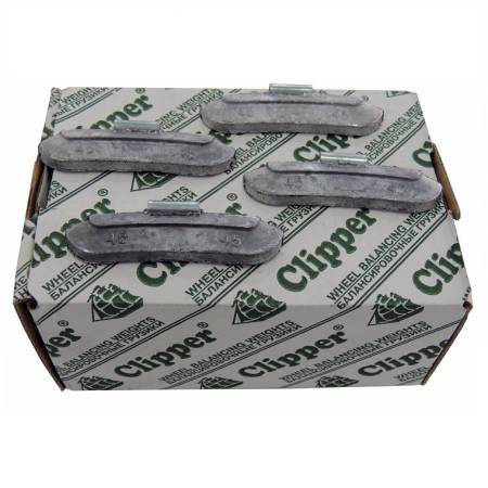 картинка Шиномонтажные набивные грузики для балансировки стальных дисков колёс 45 гр. 0245 Clipper 