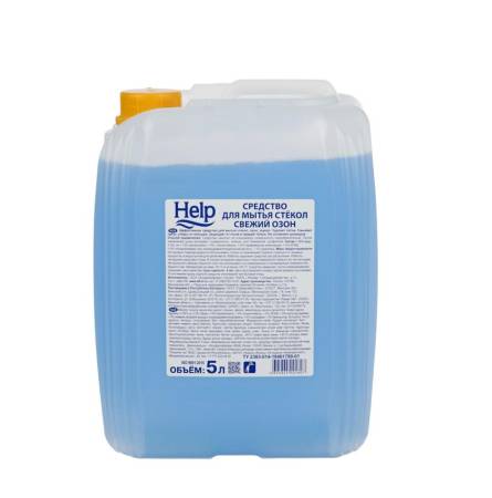 картинка HELP средство для мытья стекол 5 л, Свежий озон 