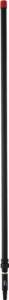 Телескопическая ручка для щёток, алюминиевая, 157,5-278x3,2x3,2 см, черная, VIKAN