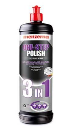 One step polish 3 in 1 Паста среднеабразивная полировальная с воском карнаубы 1 л, Menzerna 1/1