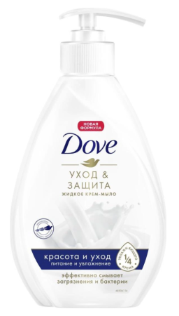 картинка Мыло жидкое DOVE 250 мл с дозатором Красота и уход 