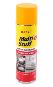 картинка автохимия для  Очиститель многофункциональный пенный MULTI STUFF 650 мл, аромат "Лимон" ACG