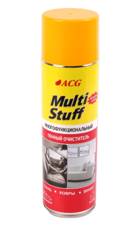картинка Очиститель многофункциональный пенный MULTI STUFF 650 мл, аромат "Лимон" ACG автохимия для салона
