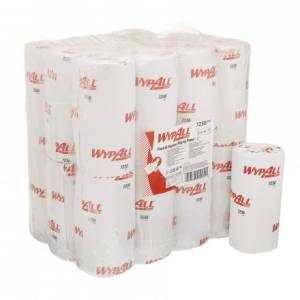 Материал протирочный в рулонах WypAll L10, белый, однослойный, 165 листов/рулон, 24 рулона/упаковка, Kimberly-Clark