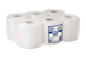 картинка Туалетная бумага "Эконом" в рулонах, высота рулона 9,5 см. 1 слой, 200м. 600гр. серая, упаковка 12 рулонов.