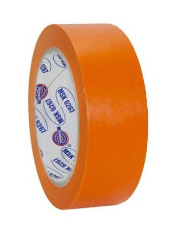 картинка Лента  маскирующая оранжевая 38мм. длина 50 м. 80°С - 30 мин Eurocel MSK 6267/38 
