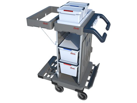 Тележка универсальная Ориго 2 АХ, Компакт 94x59,5x116 см. на колесах Vileda Professional