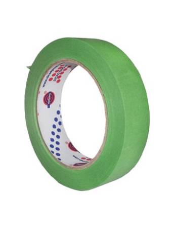 картинка Лента  маскирующая зелёная 25мм. длина 40 м. 80°С - 30 мин Eurocel MSK 6268/25 