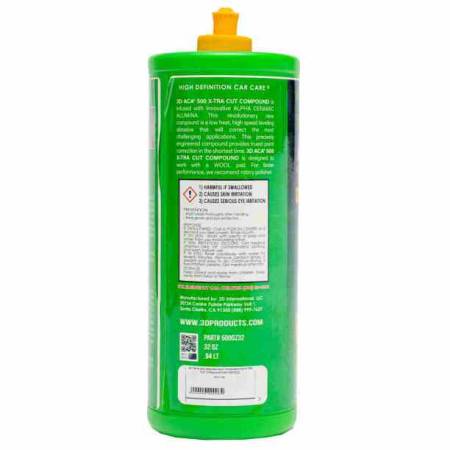 картинка полировальные Паста на водной основе для низкотемпературной полировки ACA X-TRA Cut Compound 0,94 л 3D 
