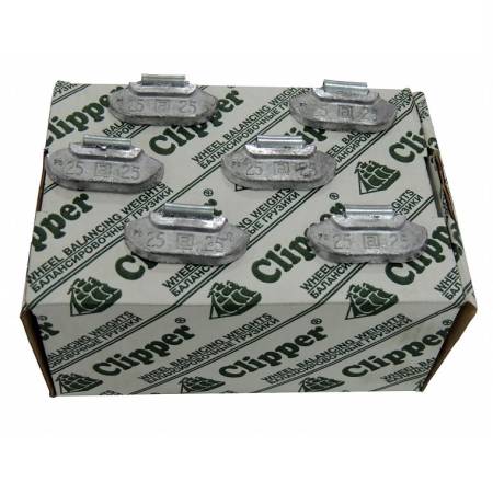 картинка Шиномонтажные набивные грузики для балансировки стальных дисков колёс 25 гр. 0225 Clipper 