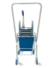 картинка Тележка уборочная БЕЗ ЛОГО 1 х 16л с отжимом, база хром 
