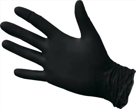 Перчатки нитриловые неопудренные M черные (100 шт. в пачке) (Малайзия)