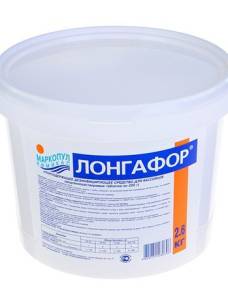 Дезинфицирующее средство в таблетках по 200 г "ЛОНГАФОР" 2,6 кг