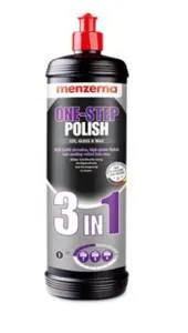 One step polish 3 in 1 Паста среднеабразивная полировальная с воском карнаубы 1 л, Menzerna 1/1