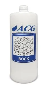 Бутылка пластиковая для распылителя, этикетка ACG "ВОСК", 1 литр.