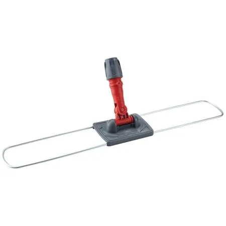 Держатель металлическая рамка пластиковая ручка 80 см., серо - красный
