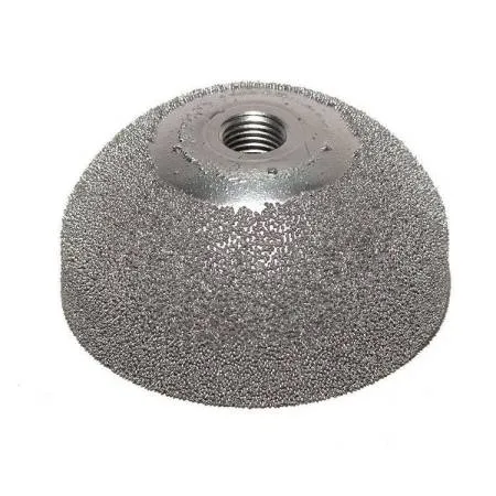 Абразив-сфера с резьбой для пневмодрели 50х25 мм, зерно 170, Clipper