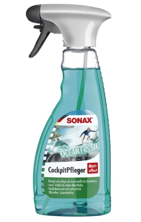 картинка автохимия для  Очиститель-полироль для пластика c матовым эффектом (Свежесть океана) 500 мл SONAX, 364241